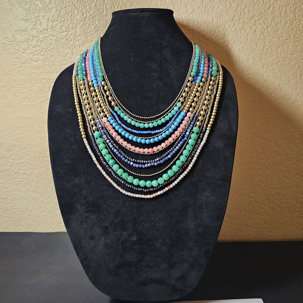 Copied - Stella & Dot Zahara Necklace Layered with Semi Precious stones
